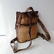 Custom-made leather backpack with engraving for Evgenia. Backpacks. Innela- авторские кожаные сумки на заказ.. My Livemaster. Фото №5