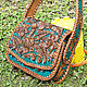 Women's leather bag-turquoise. Classic Bag. schwanzchen. Online shopping on My Livemaster.  Фото №2