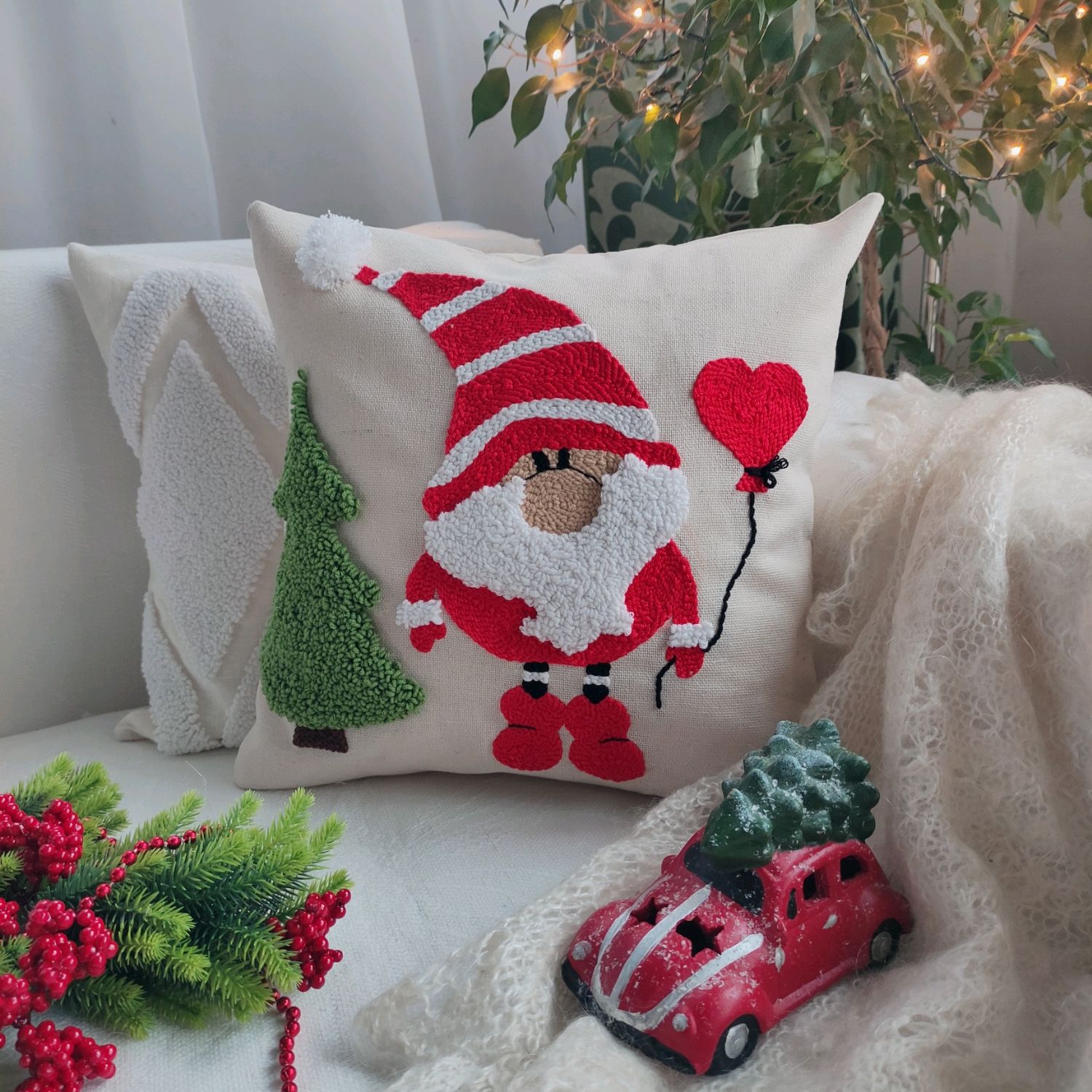 Самодельные новогодние подушки - уют и дух Рождества в вашем доме!