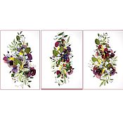 Сухоцветы плоский гербарий "МАКИ 05" цветы мака самосейки