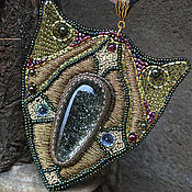 Украшения handmade. Livemaster - original item Bead embroidered pendant The Protector. Handmade.