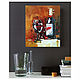 Painting wine glass of wine bottle still life with wine. Pictures. Yulia Berseneva ColoredCatsArt. My Livemaster. Фото №5