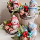 Новогодняя композиция со снеговиком и олененком. Новогодние композиции. VS_handmade. Ярмарка Мастеров.  Фото №7