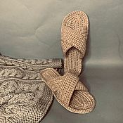 Обувь ручной работы handmade. Livemaster - original item Men`s flip-flops. Slippers for men. Jute Shoes. Handmade.