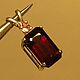 4.65 CT red garnet & 925 sterling silver pendant, Pendants, Moscow,  Фото №1