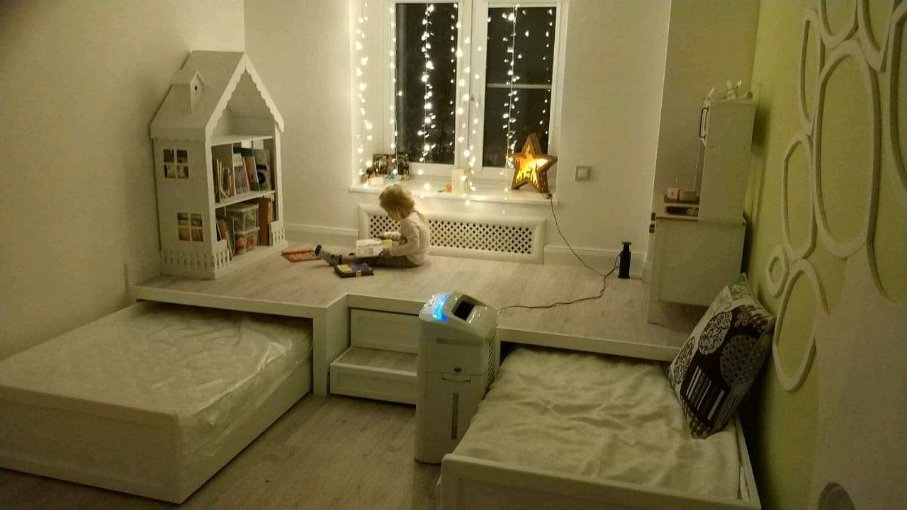 Подиум-кровать в детскую комнату