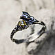Серебряное кольцо с неограненым алмазом "Ева", Кольца, Денпасар,  Фото №1