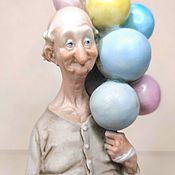 Винтаж handmade. Livemaster - original item Statuette balloon Seller Capodimonte G. Cappe 1964.. Handmade.