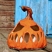 Для дома и интерьера handmade. Livemaster - original item Ceramic Pumpkin JACK Handmade Halloween Candle Holder. Handmade.