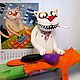 Pat the cat! Soft toy red cat Vasya Lozhkina, Stuffed Toys, Moscow,  Фото №1