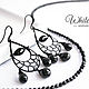 Black spinel earrings, black accessories, chandelery, evening, Earrings, Krasnogorsk,  Фото №1