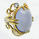 925 silver ring with lavender chalcedony and tanzanites. Rings. Silverjewels. Online shopping on My Livemaster.  Фото №2