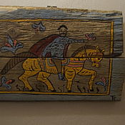 Birch bark Tues for food. Ural-Siberian painting
