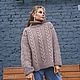 Свитер вязаный, узор "косы". Свитеры. Knitting by Natali. Ярмарка Мастеров.  Фото №4