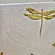 Painting golden dragonflies. Golden dragonfly with golden pebbles. Pictures. Zabaikalie. My Livemaster. Фото №4