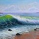 "The sea" Oil painting, Pictures, Moscow,  Фото №1