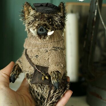 Куклы и игрушки ручной работы. Ярмарка Мастеров - ручная работа Кабан. Handmade.