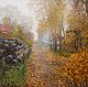 Осень в деревне. Картины. шадрина мария (maria-shadrina). Интернет-магазин Ярмарка Мастеров.  Фото №2