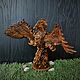  птица Феникс из дерева. Статуэтка. Олег Велесюк  (Viking). Интернет-магазин Ярмарка Мастеров.  Фото №2