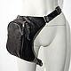 Leather hip bag brown. Waist Bag. Lollypie - Modiste Cat. Online shopping on My Livemaster.  Фото №2