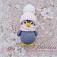 Knitted toy Penguin in a hat and scarf. Stuffed Toys. yuliya-dudkova. Online shopping on My Livemaster.  Фото №2