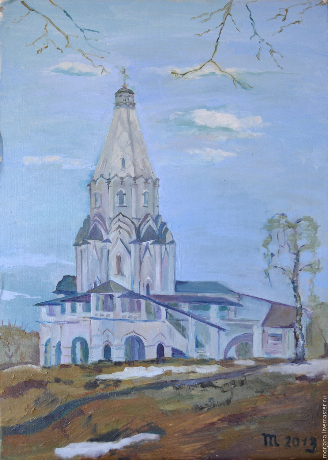 Церковь Вознесения в Коломенском картина