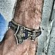 Leather bracelet with Thor's Hammer. Bead bracelet. MintTiger. Online shopping on My Livemaster.  Фото №2