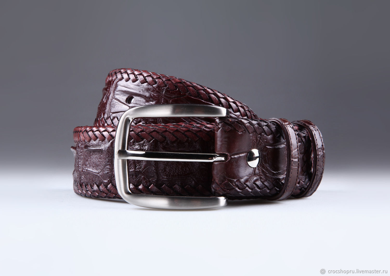 Crocodile leather belt IMA3180K, Straps, Moscow,  Фото №1