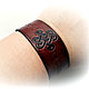 Men's infinity knot bracelet genuine leather. Hard bracelet. Brave. Online shopping on My Livemaster.  Фото №2