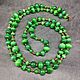 Long Beads - Green Cat's Eye. Beads2. naturalkavni. My Livemaster. Фото №4