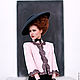Шляпа в стиле Dior  50-ых. Шляпы. Ксения Gleamnight bespoke atelier. Ярмарка Мастеров.  Фото №4