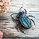  'beetles with labradorites 2'. Brooches. marina-tatarina. Online shopping on My Livemaster.  Фото №2