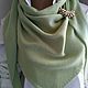 100% Merino pistachio scarf, Shawls1, St. Petersburg,  Фото №1
