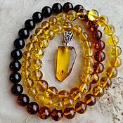 Фен-шуй и эзотерика handmade. Livemaster - original item Amulet amber fly inclusion. Handmade.