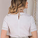 Order Cotton blouse with lace. ivankaclub (ivankaclub). Livemaster. . Blouses Фото №3