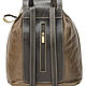 Order Womens leather backpack 'Geisha' (olive). Russian leather Guild. Livemaster. . Backpacks Фото №3