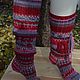 Order Knitted stockings ' August'. Handmade stockings. DominikaSamara. Livemaster. . Stockings Фото №3