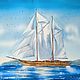 Painting sea ship as a gift to the male leader. Seascape. Pictures. Olga Ermakova art. My Livemaster. Фото №4