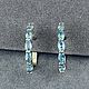 Серьги с голубыми цирконами  6,3 ct с бриллиантовым блеском, Серьги классические, Уфа,  Фото №1