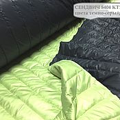 Материалы для творчества handmade. Livemaster - original item Fabric: DOUBLE-SIDED JACKET -T.LIGHT GREEN GREY - ITALY. Handmade.