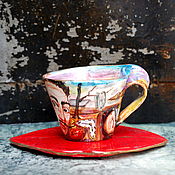 Посуда handmade. Livemaster - original item teacups: Salvador Dali. Handmade.