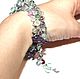 "Застенчивый флюорит" браслет, серебро 925. Браслет из бусин. Nadin-beads. Ярмарка Мастеров.  Фото №4