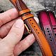 Ремешок Apple Watch "Fuchsia tint". Ремешок для часов. IriniCinturini (ремешки на часы,ремни). Ярмарка Мастеров.  Фото №9