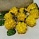 Бусины лэмпворк " Жëлтая малина" Стекло lampwork, Бусины, Москва,  Фото №1