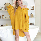 Женская шелковая пижама: кроп-топ и брючки Алладины на резинке