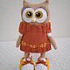 Owl sneakers. Amigurumi dolls and toys. Rina Frost. My Livemaster. Фото №5