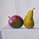 Painting 'Mango and pear' 24x30 cm, Pictures, Rostov-on-Don,  Фото №1