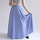 Order The floor-length skirt blue and white stripes. Skirt Priority (yubkizakaz). Livemaster. . Skirts Фото №3