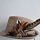 Hat with feathers . Hats1. Feather earrings Magic Temptation. My Livemaster. Фото №5