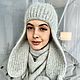Шапка ушанка. Шапка-ушанка. Ольга Устюгова (dollyknit). Интернет-магазин Ярмарка Мастеров.  Фото №2